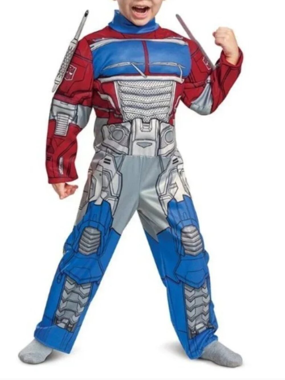 Transformers Optimus Prime Halloween Costume 2T Muscle Jumpsuit Only Toddler